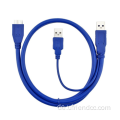 Splitter Micro USB-3.0-Kabel Dual USB-A-männliches Kabel